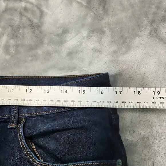 No Boundaries Jeans Womens 15 Juniors Blue Dark Wash High Rise Skinny Stretch - Picture 8 of 12